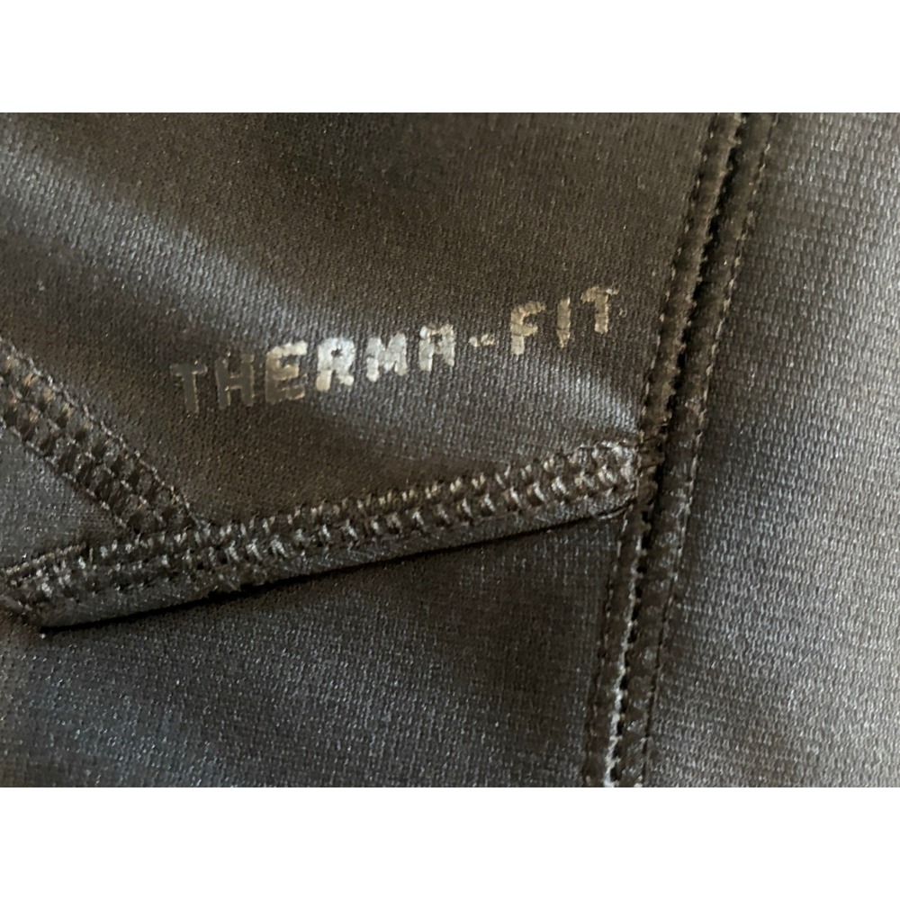 Nike Therma-FIT Mens Hoodie Black Grey Pullover Sweatshirt Large L Training - Picture 11 of 13